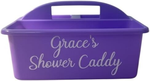 Personalized Custom Name Plastic Caddy - College Teen Shower Caddy - Summer Camp Sleepover Party Gift in Saudi Arabia