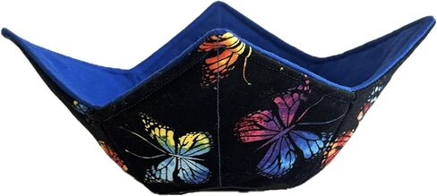 Butterflies on Black Bowl Helperz Microwavable Bowl Cozy Microwavable Soup Bowl Warmer or Holder in Saudi Arabia