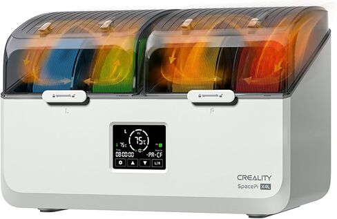 Creality SpacePi X4 Filament Dryer Box with 200W PTC Rapid Heater, 4-Spools Filament Storage Box, Dual Independent Heating Chambers, One-Key Operation, Compatible with PLA, PETG, ABS, TPU, PC, PA,PAHT in Saudi Arabia