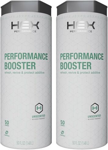 HEX Performance Fabric Booster, Unscented, 100 Load (Pack of 2) - Safe for Activewear, Made for Sensitive Skin, Eco-Friendly in Kuwait
