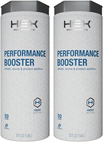 HEX Performance Fabric Booster, Unscented, 100 Load (Pack of 2) - Safe for Activewear, Made for Sensitive Skin, Eco-Friendly in Saudi Arabia