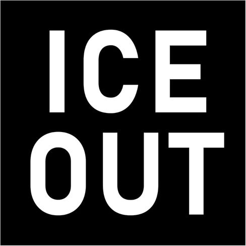 ملصق ICE Out مقاس 4x4 ملصقات هجرة ترامب الاحتجاجية in Kuwait