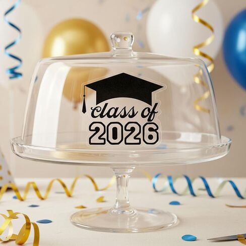 ملصقات قبعة التخرج لعام 2026 - 120 قطعة من ملصقات التخرج الشفافة المقطوعة بالقالب، مثالية لحفلات التخرج لعام 2026، والمغلف، والهدايا والديكورات، 2 بوصة (رقائق معدنية سوداء) in Saudi Arabia