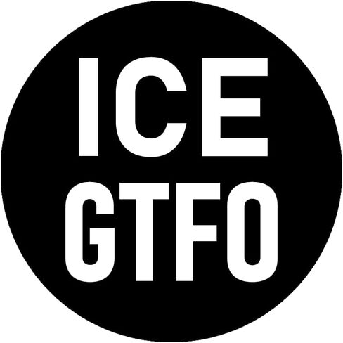 3 ICE GTFO Stickers 2.5" Cool Round Get The Fuck Out Stickers in Kuwait