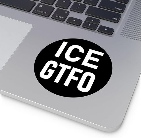 3 ICE GTFO Stickers 2.5" Cool Round Get The Fuck Out Stickers in Kuwait