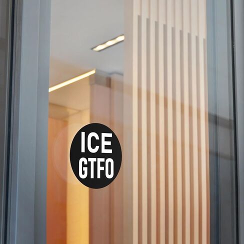 3 ICE GTFO Stickers 2.5" Cool Round Get The Fuck Out Stickers in Kuwait