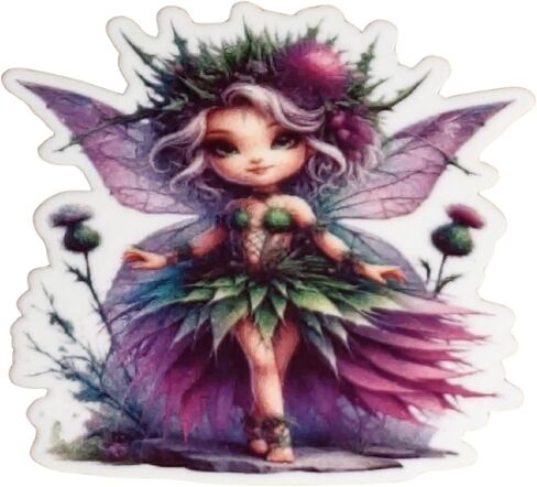 Thistle Crown Fairy Needle Minder – Enchanted Woodland Fairy Magnetic Needle Holder for Cross Stitch & Embroidery in Saudi Arabia