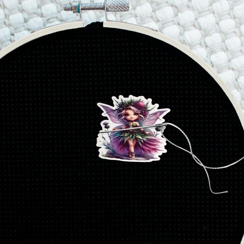 Thistle Crown Fairy Needle Minder – Enchanted Woodland Fairy Magnetic Needle Holder for Cross Stitch & Embroidery in Saudi Arabia