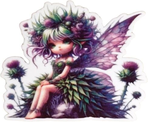 Thistle Meadow Fairy Needle Minder - حامل إبرة مغناطيسي Woodland Fairy للخياطة المتقاطعة والتطريز in Saudi Arabia