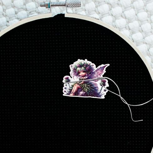 Thistle Meadow Fairy Needle Minder - حامل إبرة مغناطيسي Woodland Fairy للخياطة المتقاطعة والتطريز in Saudi Arabia