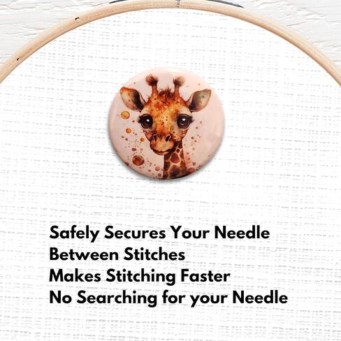 Cute Giraffe Magnetic Needle Minder for Cross-Stitch, Sewing & Embroidery – Strong Magnet, Craft Needle Holder in Saudi Arabia