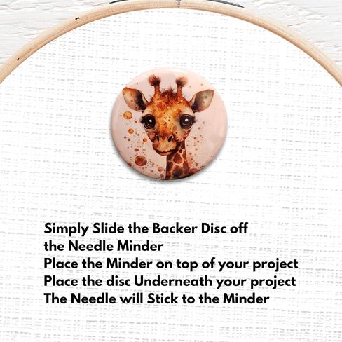 Cute Giraffe Magnetic Needle Minder for Cross-Stitch, Sewing & Embroidery – Strong Magnet, Craft Needle Holder in Saudi Arabia