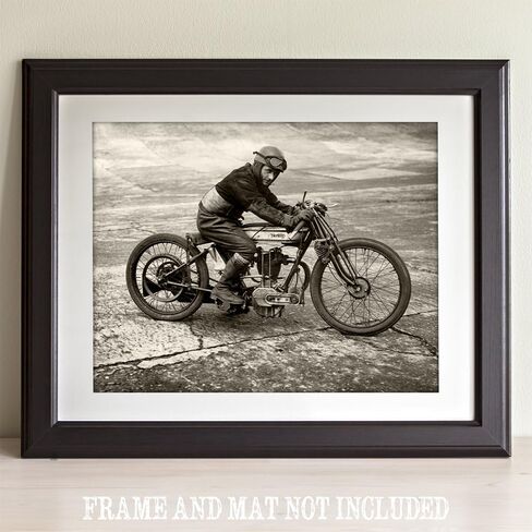 Vintage Norton Motorcycle - 11x14 Unframed Art Print - Great Gift for Motorcycle Riders in Saudi Arabia