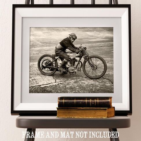 Vintage Norton Motorcycle - 11x14 Unframed Art Print - Great Gift for Motorcycle Riders in Saudi Arabia