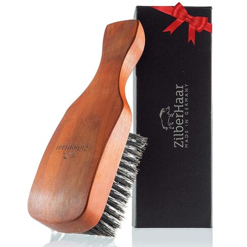 ZilberHaar Major - Hair & Beard Brush - Stiff Bristles - Natural Boar Bristles and Pear Wood - All Beard and Hair Types - Best for thick or thin hair - Men's hair brush and beard brush in Kuwait