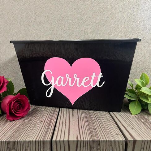 Personalized Valentine's Day Basket - Custom Kids Heart Name Basket - Dating Love Anniversary Birthday Gift in Saudi Arabia