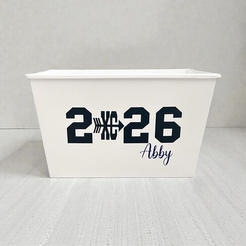 Personalized Team Cross Country XC Name Sport Gift Basket - Senior 2026 Grad - High School College - Decoration Bin - Senior Night - Gift Bin in Saudi Arabia