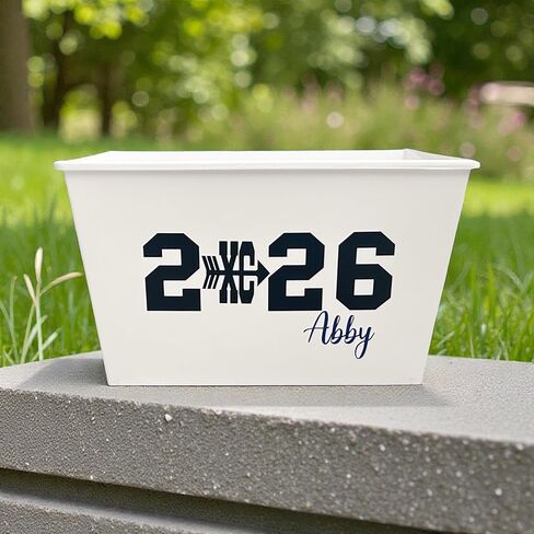 Personalized Team Cross Country XC Name Sport Gift Basket - Senior 2026 Grad - High School College - Decoration Bin - Senior Night - Gift Bin in Saudi Arabia
