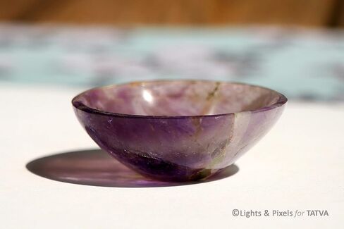 Amethyst Bowl - Stone Carved - Rare Find 3 Inch - Medium - Purple in Saudi Arabia