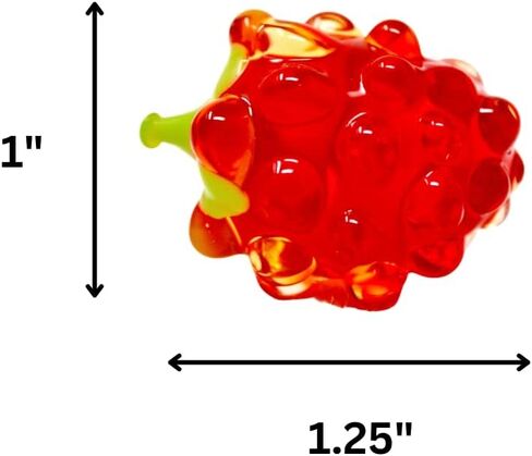تماثيل التوت الزجاجية من زجاج مورانو من MY ITALIAN DÉCOR، 3 قطع، مقتنيات تماثيل زجاجية وديكور فواكه زجاجي مزخرف، تمثال زجاجي فواكه، هدايا زجاج مورانو، مصنوعة يدويًا في إيطاليا in Kuwait
