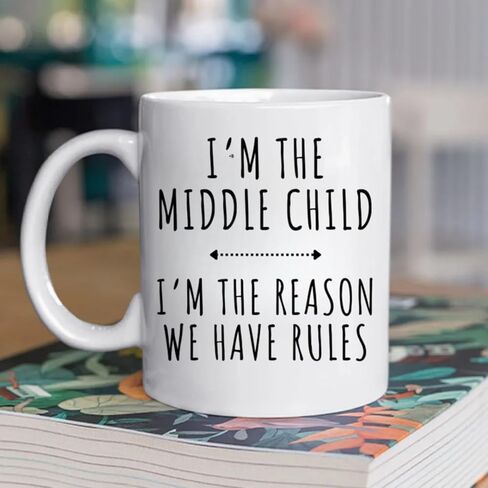 Who Makes The Rules - Personalized Ceramic Coffee Mug, I'm Oldest Child I Make The Rules Coffee Mug, Funny Christmas Cup, Personalized Christmas Gifts For Brother, Sister in Saudi Arabia