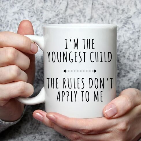 Who Makes The Rules - Personalized Ceramic Coffee Mug, I'm Oldest Child I Make The Rules Coffee Mug, Funny Christmas Cup, Personalized Christmas Gifts For Brother, Sister in Saudi Arabia