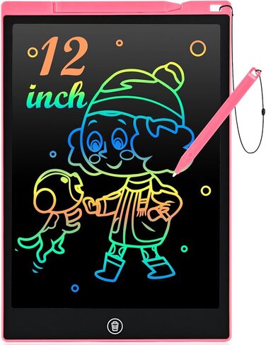 cimetech LCD Writing Tablet, Toddler Girl Toys for 1-3 Year Old, 12 Inch Drawing Pad for Kids Doodle Board, Learning and Educational Kids Toys for 4 5 6 7 8 Year Old Boys Birthday Gift, Pink in Saudi Arabia