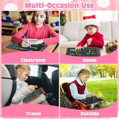 cimetech LCD Writing Tablet, Toddler Girl Toys for 1-3 Year Old, 12 Inch Drawing Pad for Kids Doodle Board, Learning and Educational Kids Toys for 4 5 6 7 8 Year Old Boys Birthday Gift, Pink in Saudi Arabia