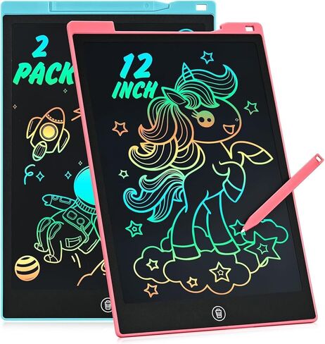 cimetech LCD Writing Tablet, Toddler Girl Toys for 1-3 Year Old, 12 Inch Drawing Pad for Kids Doodle Board, Learning and Educational Kids Toys for 4 5 6 7 8 Year Old Boys Birthday Gift, Pink in Saudi Arabia