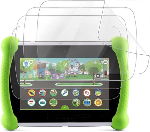 واقي شاشة للكمبيوتر اللوحي LeapFrog LeapPad Academy مقاس 7 بوصات [4 عبوات]، مناسب للحافظة، غشاء PET شفاف عالي الدقة مضاد للخدش، خالٍ من الفقاعات، مضاد لبصمات الأصابع in Kuwait