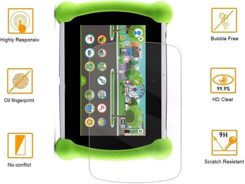 واقي شاشة للكمبيوتر اللوحي LeapFrog LeapPad Academy مقاس 7 بوصات [4 عبوات]، مناسب للحافظة، غشاء PET شفاف عالي الدقة مضاد للخدش، خالٍ من الفقاعات، مضاد لبصمات الأصابع in Kuwait
