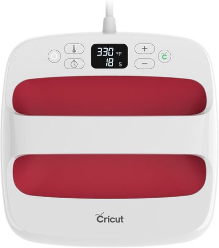Cricut EasyPress® SE - مكبس حراري مقاس 12 × 10 بوصة - آلة نقل الحرارة للقمصان والبلوزات والبطانيات والوسائد والمزيد - سهلة الاستخدام - أزرق in Saudi Arabia