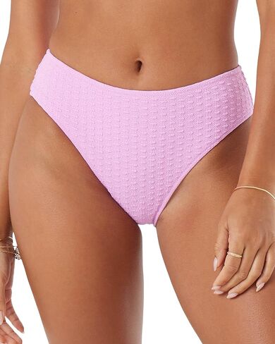 Roxy - Womens Haliewa Hipster Bikini Bottom (تغطية كاملة) ، أرجواني اللون ، الحجم: متوسط in Kuwait