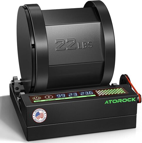 مجموعة بهلوان الصخور الاحترافية، أسطوانة كبيرة جدًا سعة 22 رطلًا مع محرك متطور بدون فرش، وإخراج محرك في الوقت الحقيقي وعرض وقت التشغيل - قاعدة معدنية شديدة التحمل للبالغين وجامعي الصخور in Kuwait