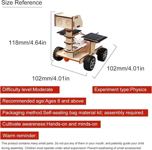 DIY Solar Space Moon Rover Model - Solar-Powered Exploration Vehicle | Science Experiment Kit, Educational Physics Learning Project in Saudi Arabia