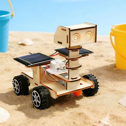 DIY Solar Space Moon Rover Model - Solar-Powered Exploration Vehicle | Science Experiment Kit, Educational Physics Learning Project in Saudi Arabia