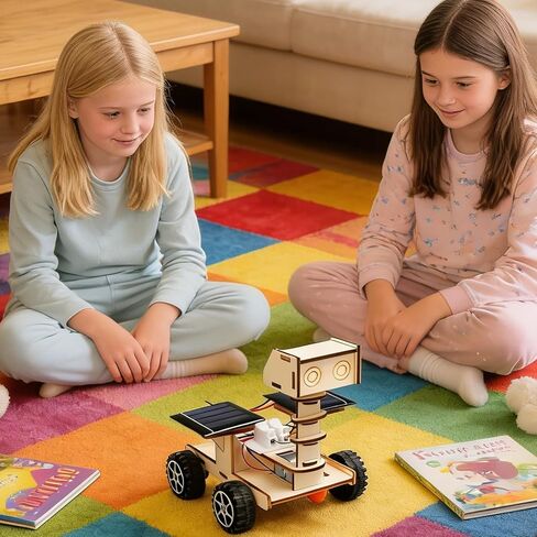 DIY Solar Space Moon Rover Model - Solar-Powered Exploration Vehicle | Science Experiment Kit, Educational Physics Learning Project in Saudi Arabia