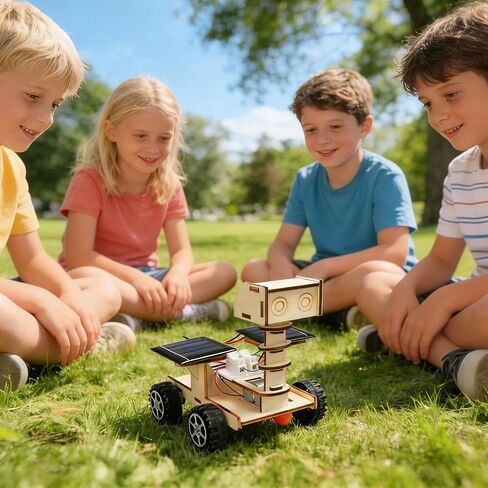DIY Solar Space Moon Rover Model - Solar-Powered Exploration Vehicle | Science Experiment Kit, Educational Physics Learning Project in Saudi Arabia