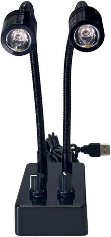 مصدر ضوء مجهر كشاف، مكتب USB صغير LED مزدوج أضواء معقوفة مضيئة لكاميرا مجهر ستيريو عدسة تكبير فيديو صناعية على شكل C لإصلاح لحام PCB Lab in Kuwait