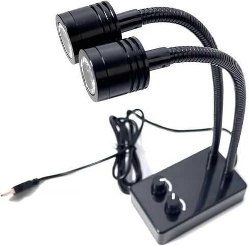 مصدر ضوء مجهر كشاف، مكتب USB صغير LED مزدوج أضواء معقوفة مضيئة لكاميرا مجهر ستيريو عدسة تكبير فيديو صناعية على شكل C لإصلاح لحام PCB Lab in Kuwait