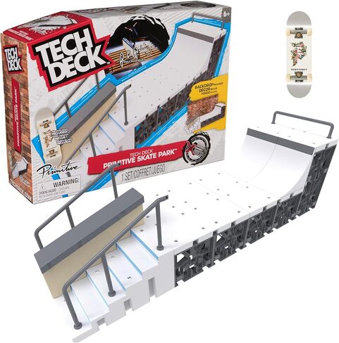مجموعة TECH Deck، حديقة تزلج X-Connect البدائية، مجموعة منحدر قابلة للتخصيص والبناء مع لوحة أصابع حصرية، لعبة للأطفال للأعمار من 6 سنوات فما فوق in Kuwait