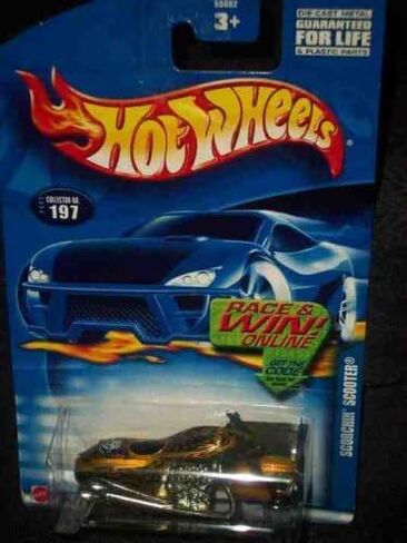 #2002-197 سكوتر Scorchin' للسباق/الفوز ببطاقة تحصيل جامع السيارات Mattel Hot Wheels in Kuwait