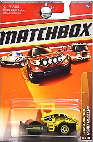 Matchbox Road Roller Yellow Construction Series (#1 of 14) 2010 Basic Die-Cast Vehicle (#37 of 100) in Saudi Arabia