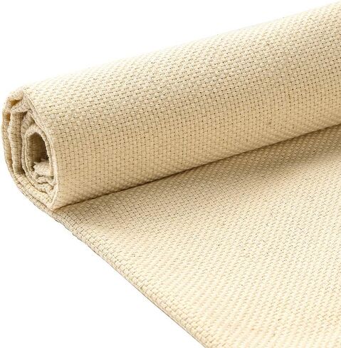Pllieay Tufting Cloth Punch Needle Fabric, Embroidery Fabric, Monks Cloth for Punch Needle Embroidery Rug-Punch & Pinch Needle, 26.4 x 19.3 Inch in Kuwait