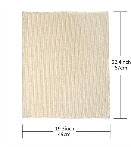 Pllieay Tufting Cloth Punch Needle Fabric, Embroidery Fabric, Monks Cloth for Punch Needle Embroidery Rug-Punch & Pinch Needle, 26.4 x 19.3 Inch in Kuwait