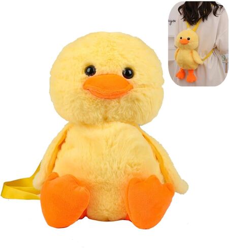 NatureMan duck stuffed animal bag, cute duck plush backpack adult decor accessories purse,novelty fun duck plush purse crossbody bags toy gifts in Saudi Arabia