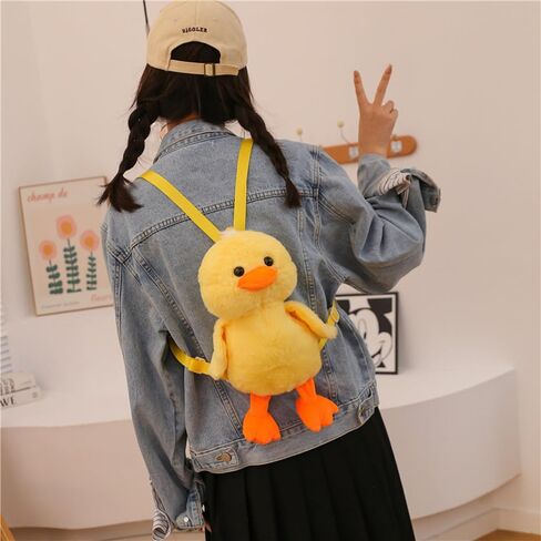 NatureMan duck stuffed animal bag, cute duck plush backpack adult decor accessories purse,novelty fun duck plush purse crossbody bags toy gifts in Saudi Arabia