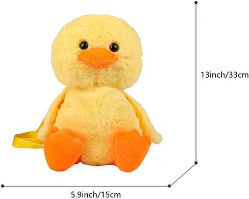 NatureMan duck stuffed animal bag, cute duck plush backpack adult decor accessories purse,novelty fun duck plush purse crossbody bags toy gifts in Saudi Arabia
