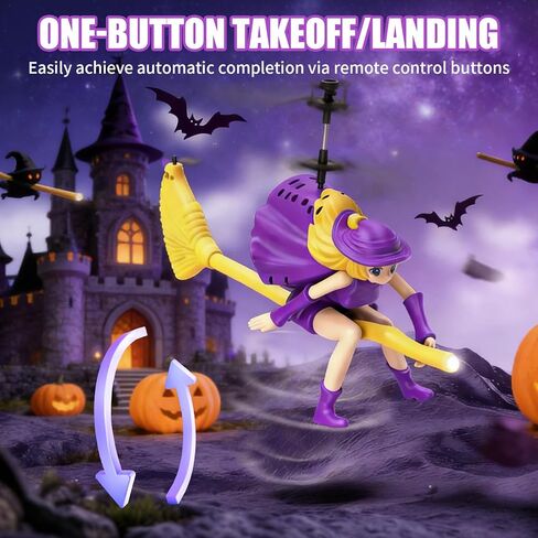OBEST Remote Control Helicopter, LM16-A Witch Helicopter, 2.4G 3.5CH RC Drone with Altitude Hold, 11-Min Flight Time, Aircraft Indoor Flying Toy (Purple) in Saudi Arabia