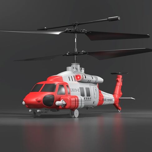 OBEST RC Helicopter LM19-E Black Hawk 3.5 Channel 2.4G - One-Key Takeoff/Landing, Emergency Stop, Altitude Hold & 3-Speed, 60M Range(Red & White) in Saudi Arabia
